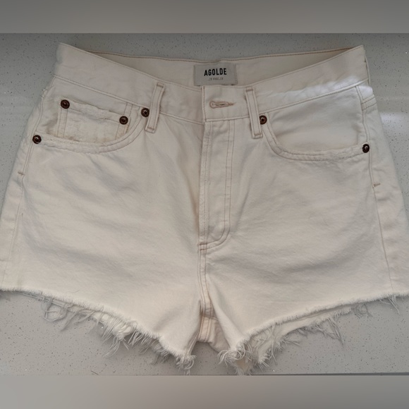 Agolde Parker shorts white - Picture 5 of 7